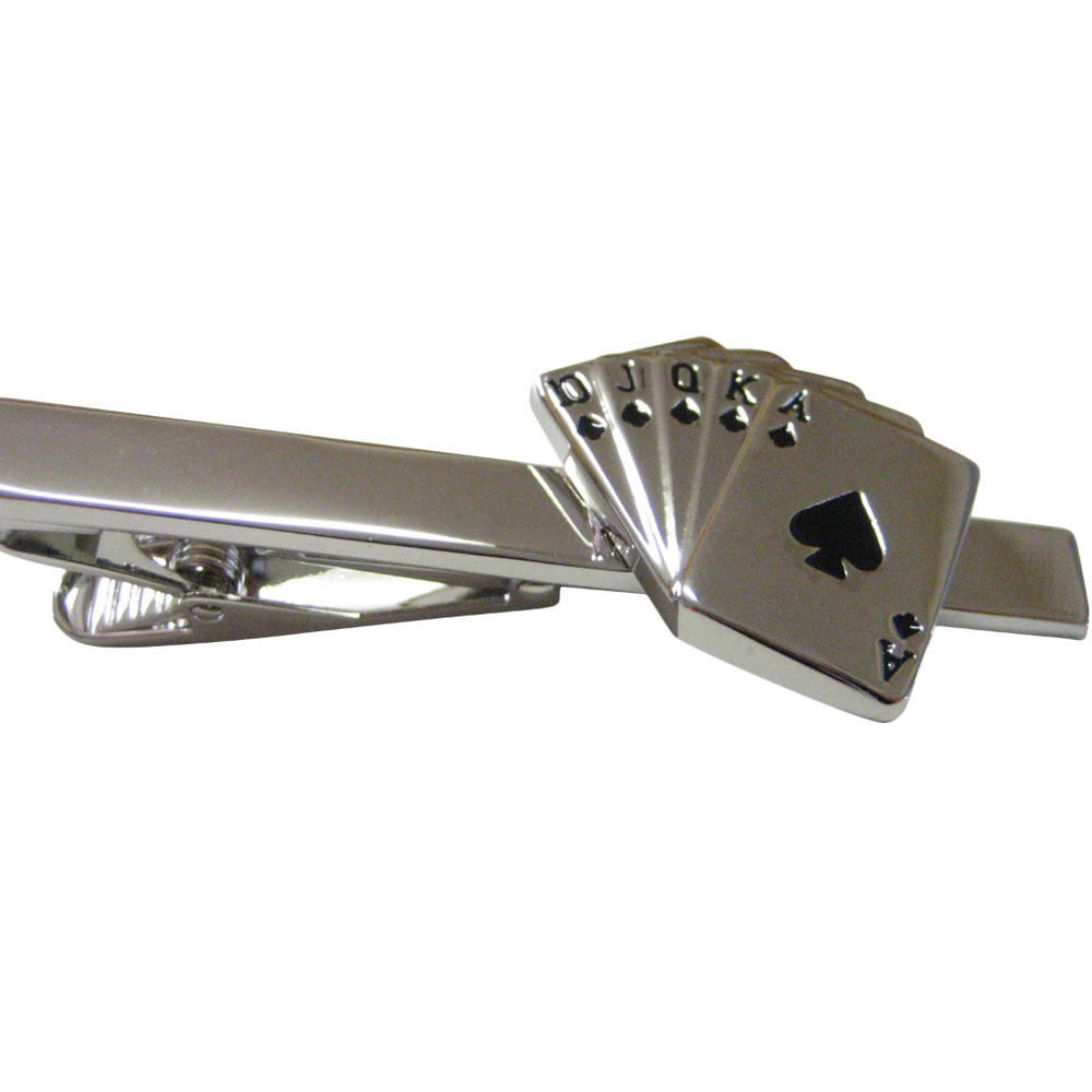 Royal Flush Card Tie Clips